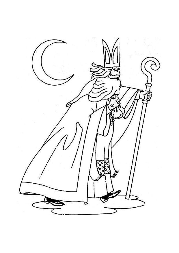 Disegno da colorare san nicola