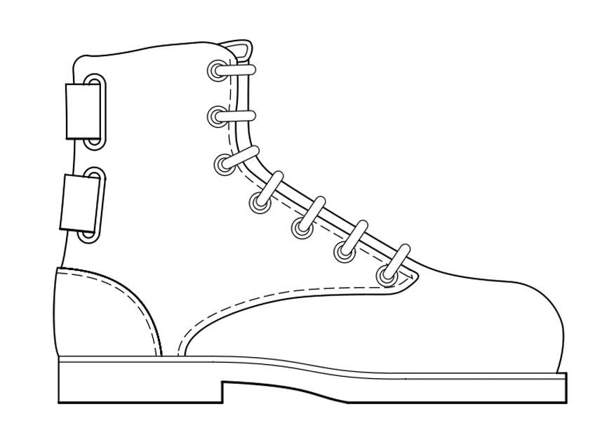Disegno da colorare scarpa