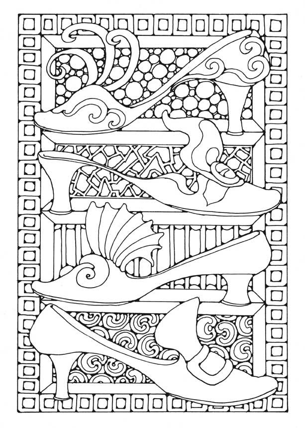 Disegno da colorare scarpe