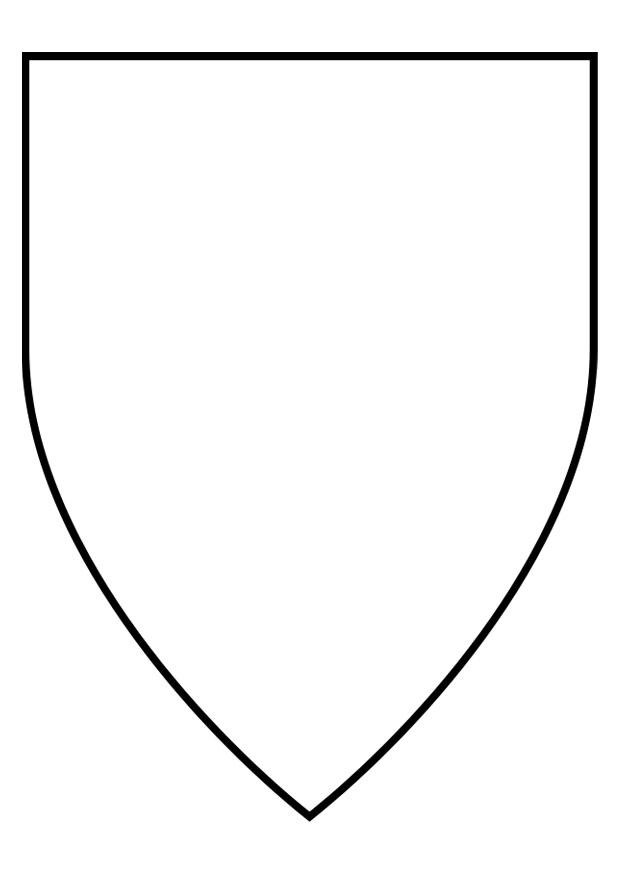 Disegno da colorare scudo
