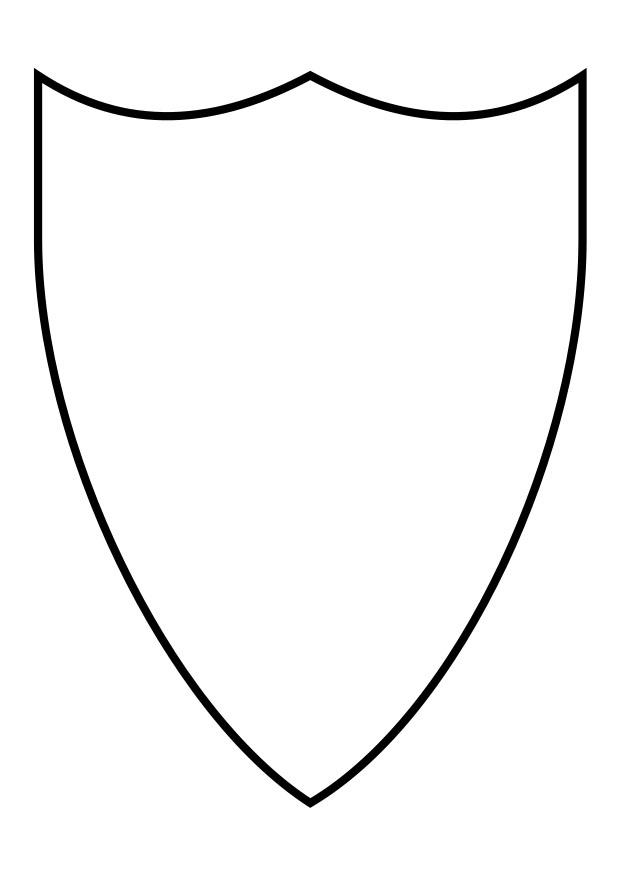 Disegno da colorare scudo