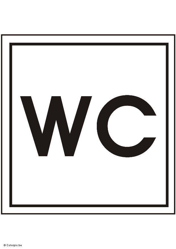 Disegno da colorare servizi -wc