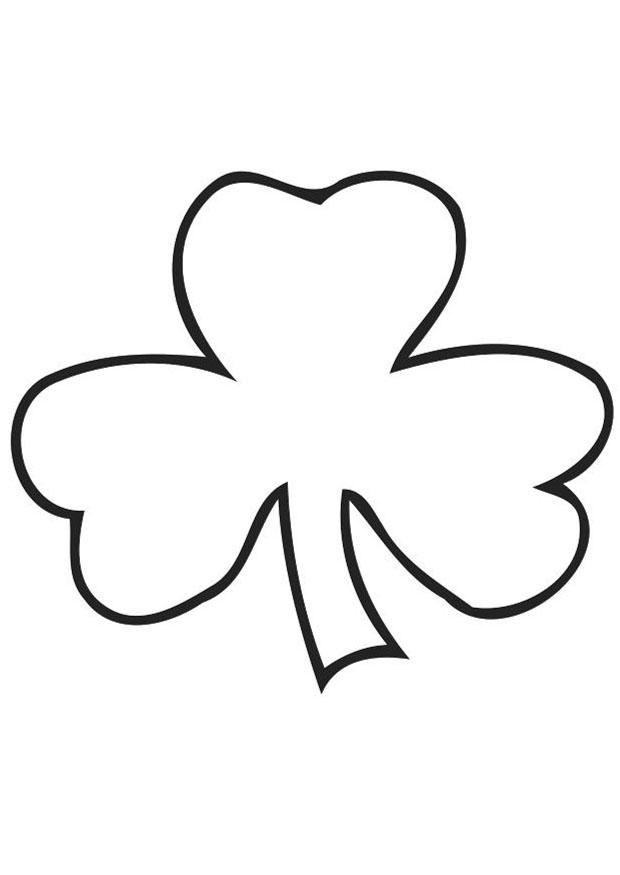 Disegno da colorare shamrock