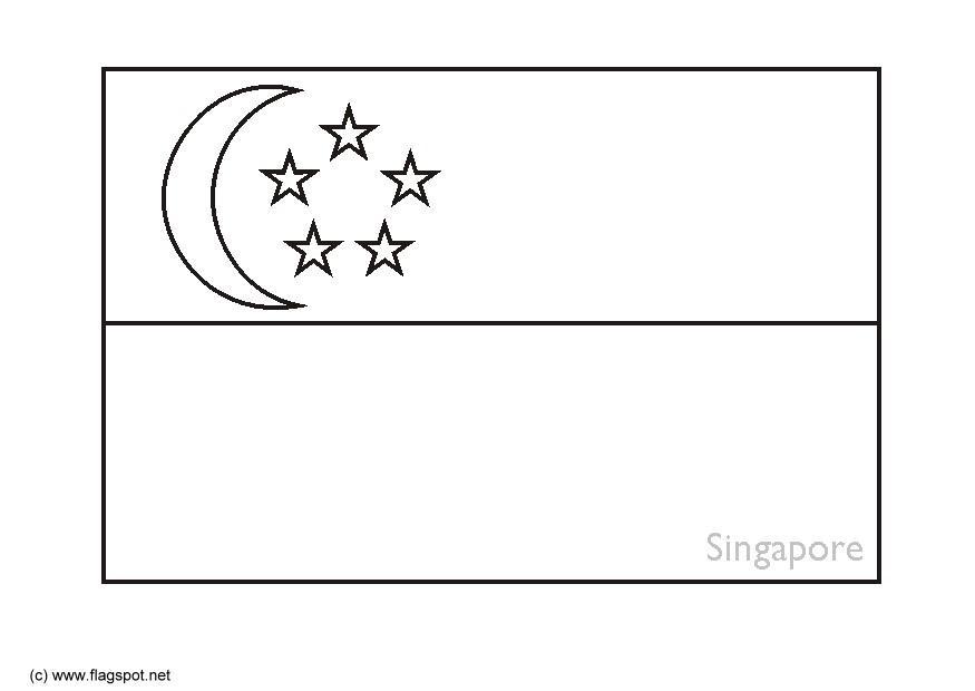 Disegno da colorare singapore