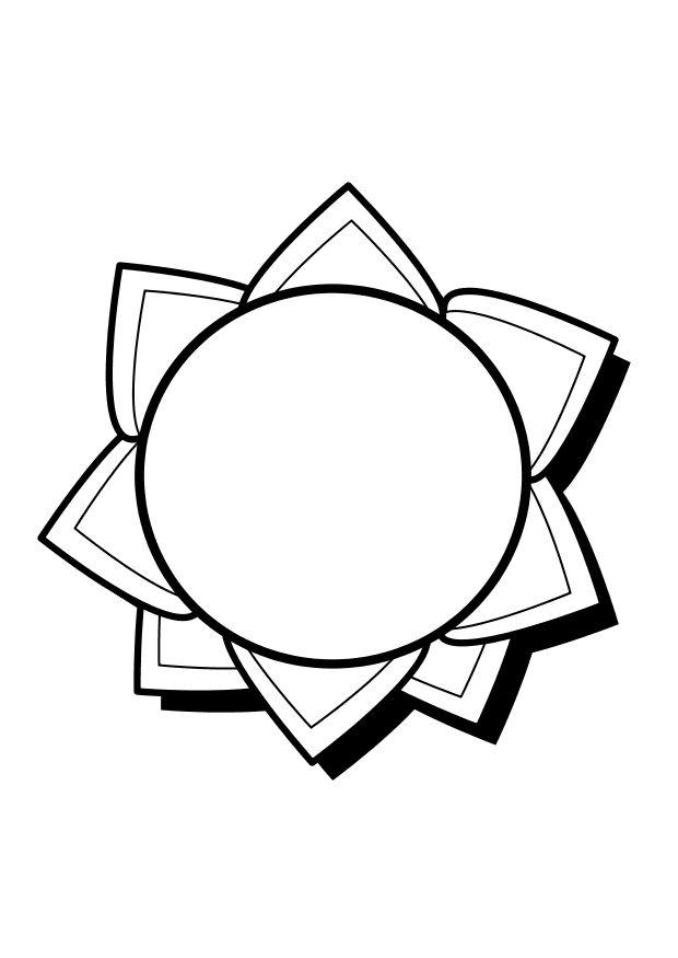 Disegno da colorare sole