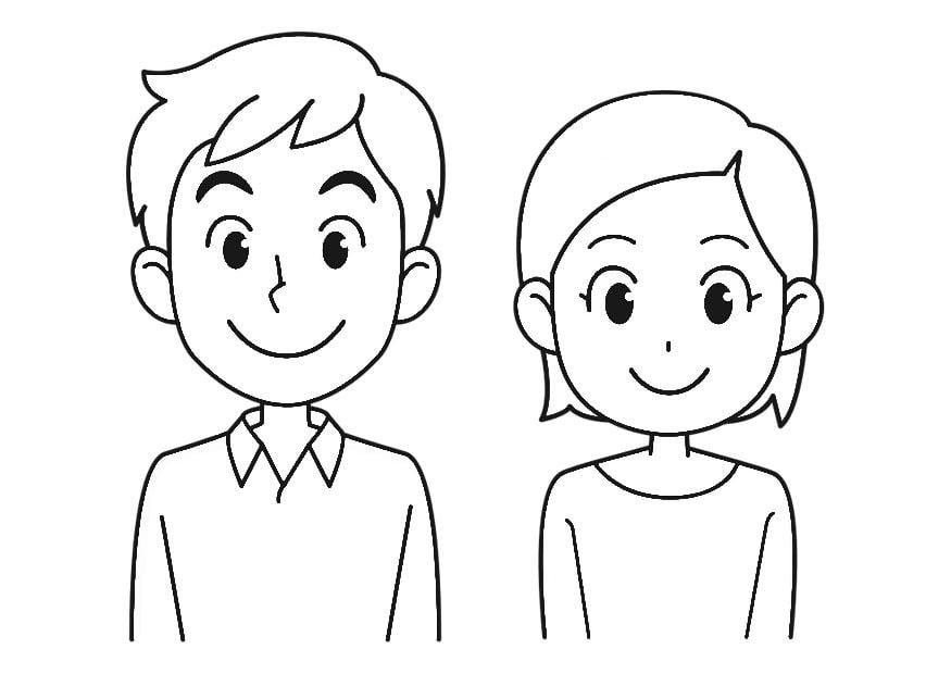 Disegno da colorare sorridere