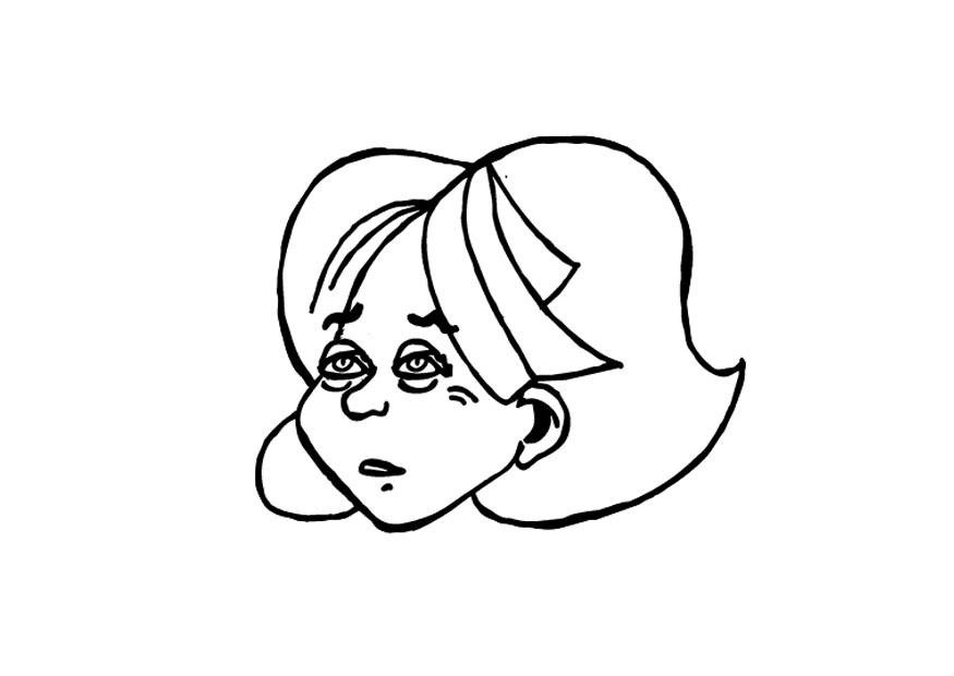 Disegno da colorare stanca