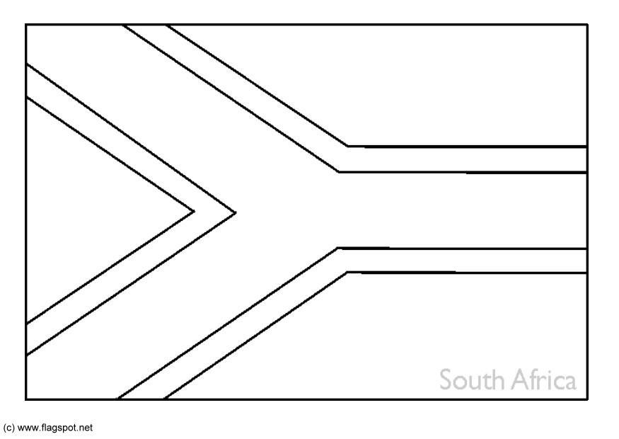 Disegno da colorare sudafrica