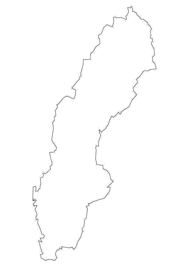 Disegno da colorare svezia