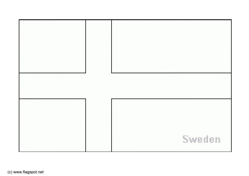 Disegno da colorare svezia