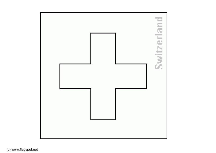 Disegno da colorare svizzera