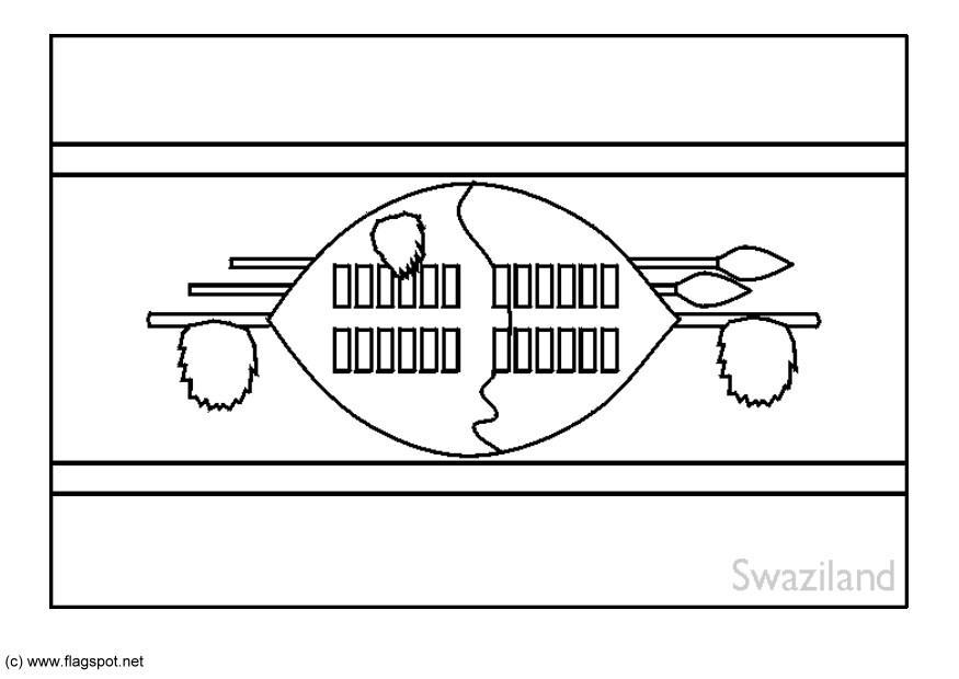 Disegno da colorare swaziland