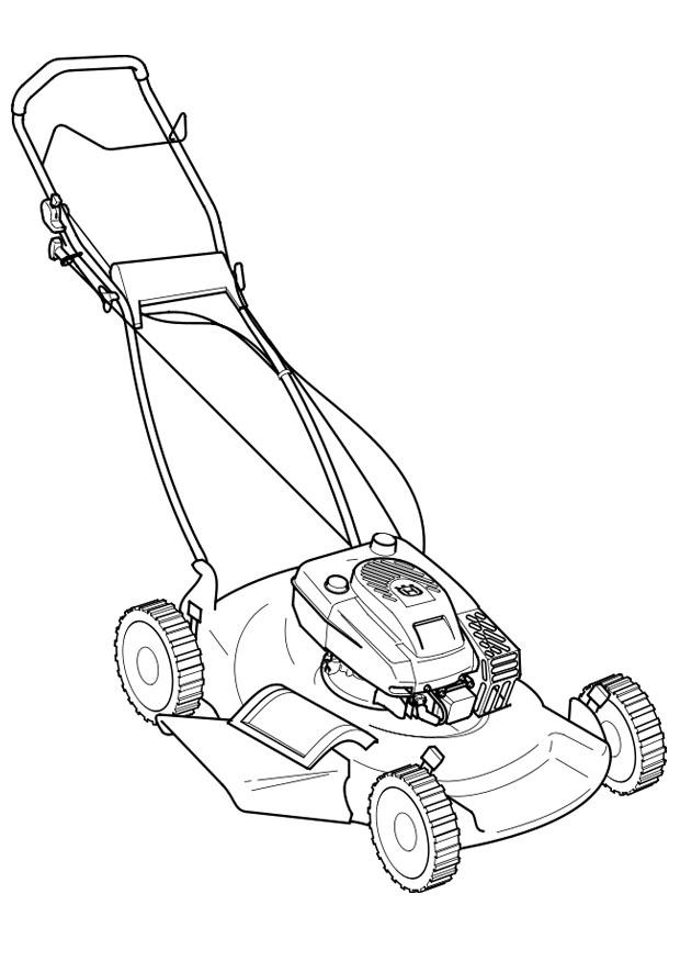 Disegno da colorare tagliaerba