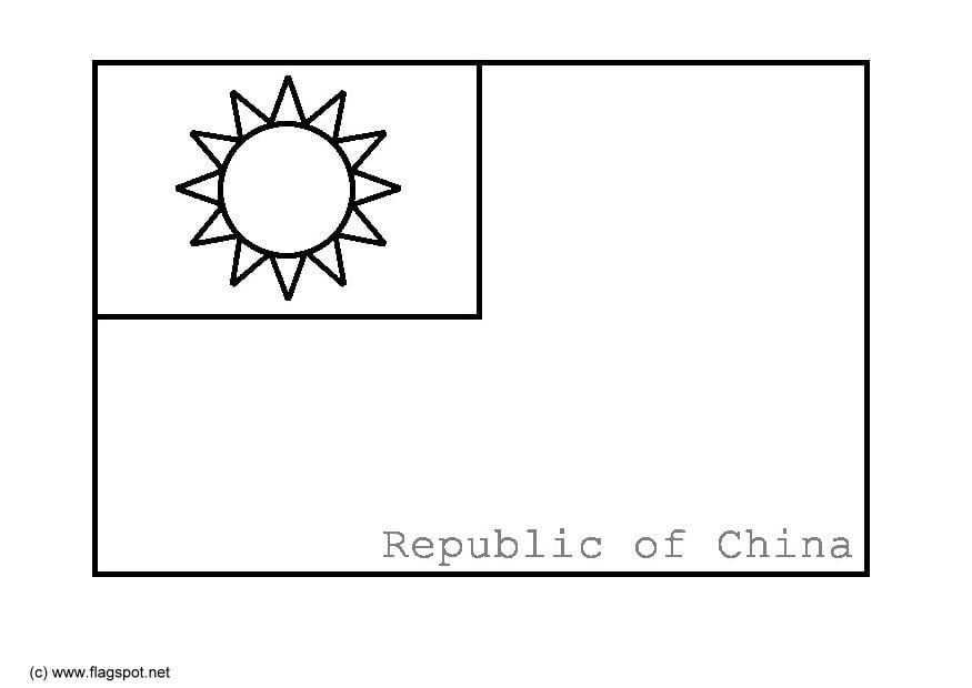 Disegno da colorare taiwan