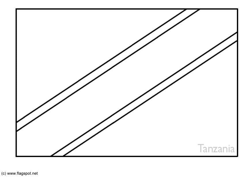 Disegno da colorare tanzania