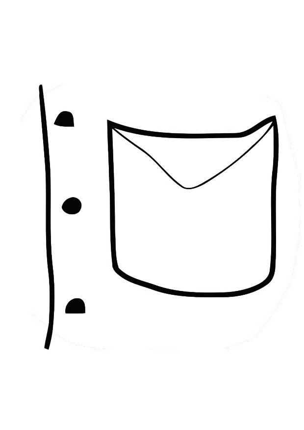 Disegno da colorare taschino