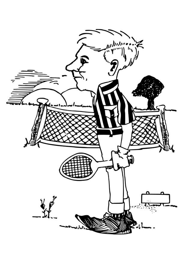 Disegno da colorare tennis