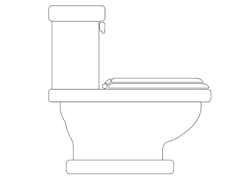 Disegno da colorare toiletta