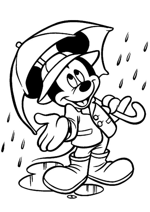 Disegno da colorare topolino