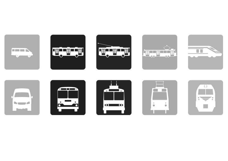 Disegno da colorare trasporto pubblico
