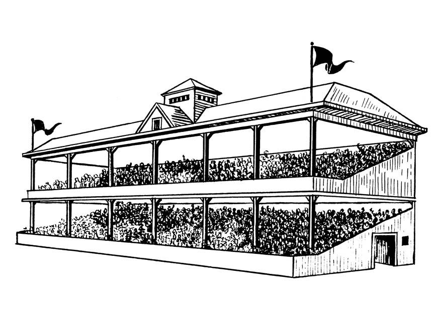 Disegno da colorare tribuna