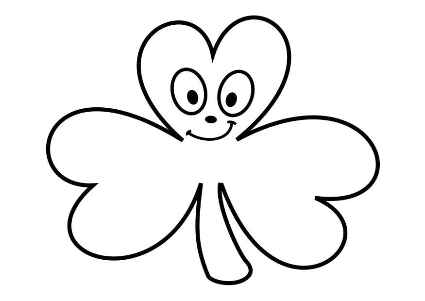 Disegno da colorare trifoglio