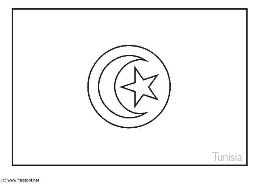 Disegno da colorare tunisia