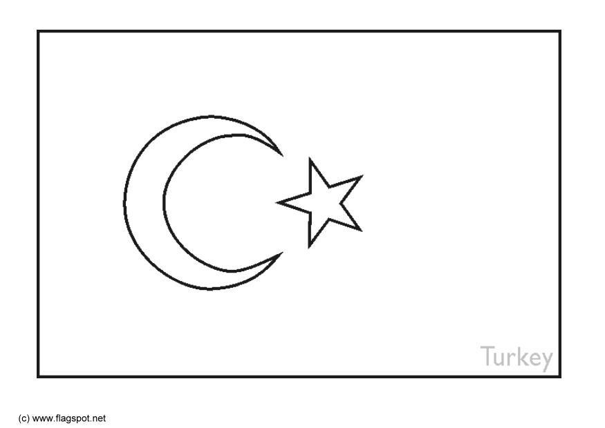Disegno da colorare turchia