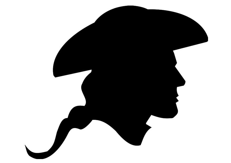 Disegno da colorare usa - soldato rivoluzionario