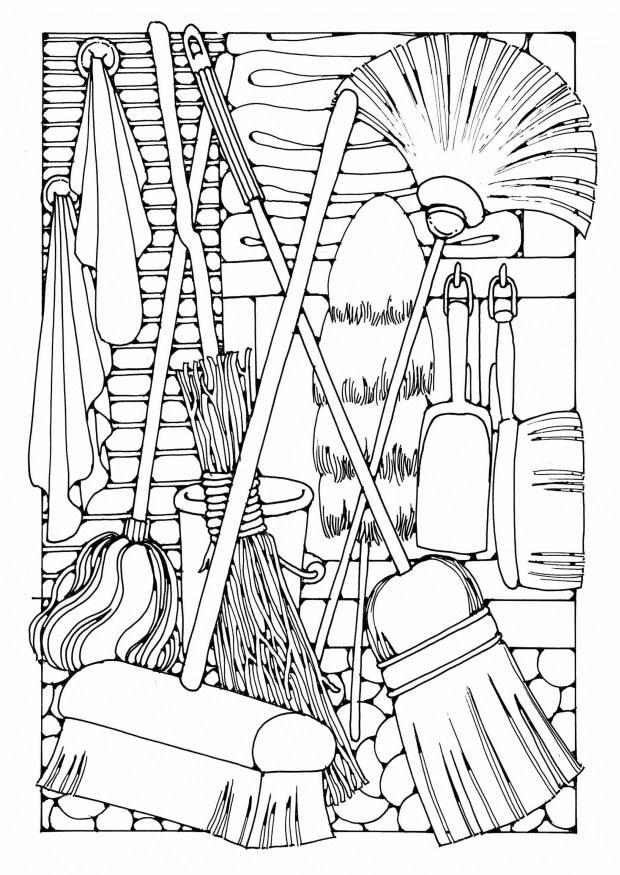 Disegno da colorare utensili domestici