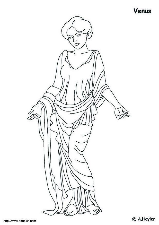 Disegno da colorare venere