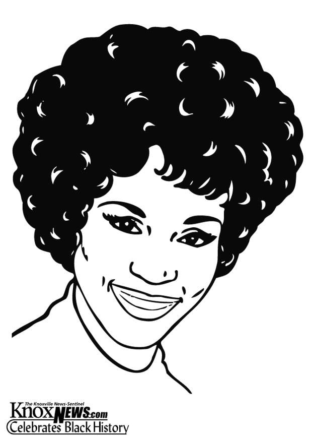 Disegno da colorare whitney houston