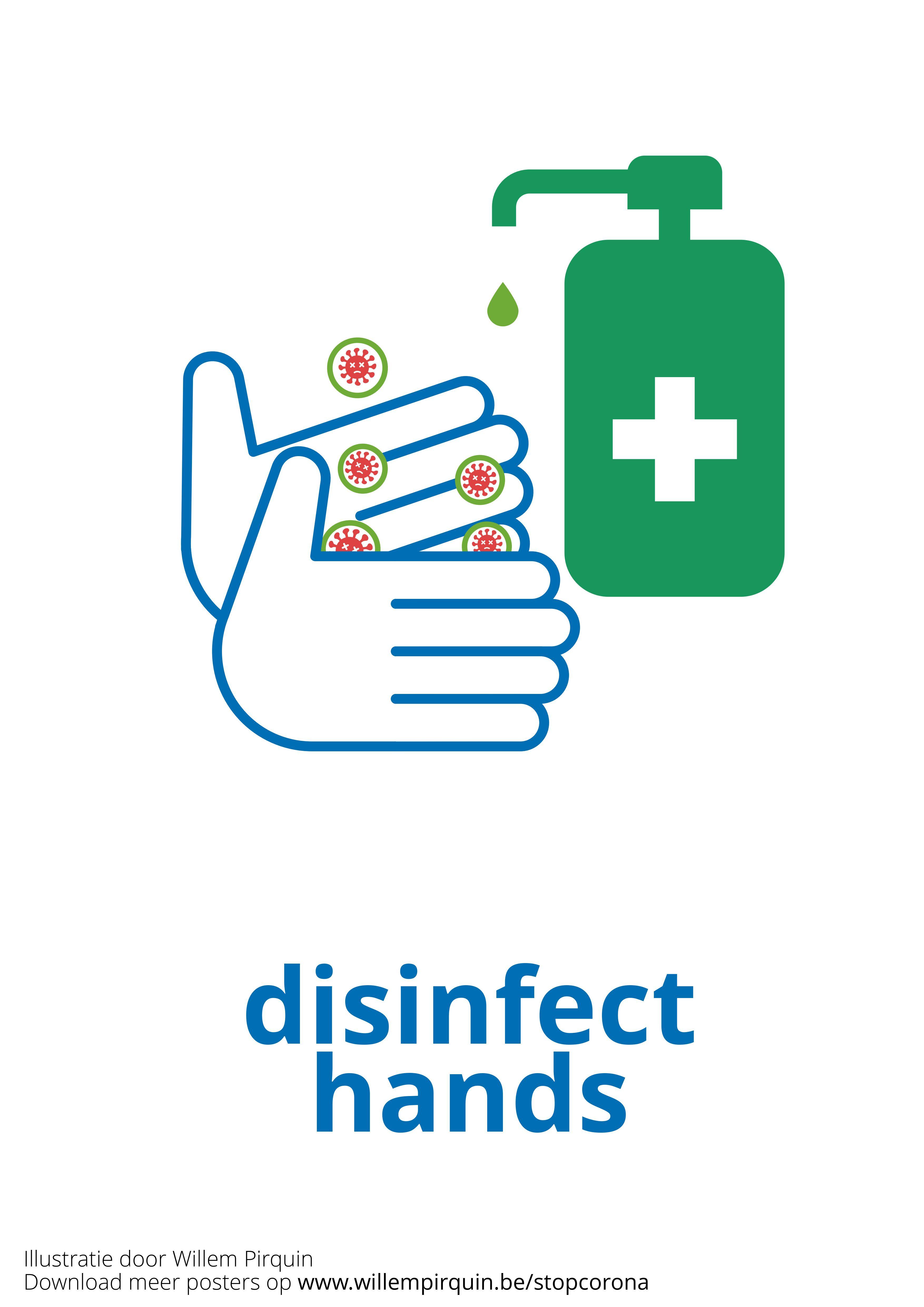 immagine disinfettare le mani