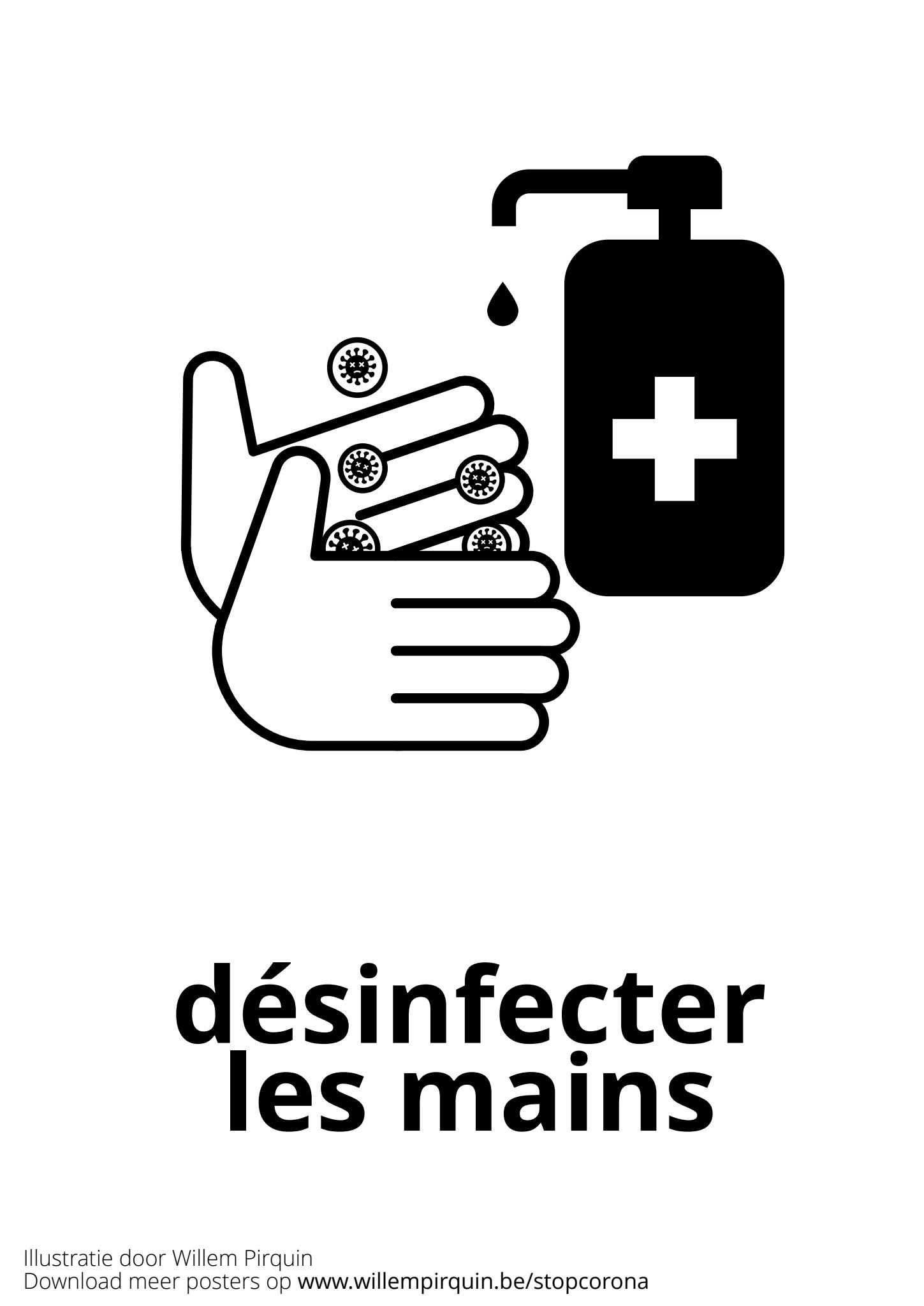 disinfettare le mani Disegno da colorare disinfettare le mani