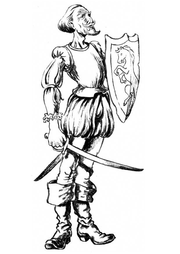 don guijote Disegno da colorare don guijote