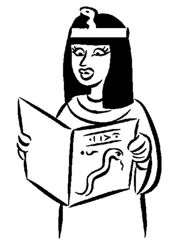 donna egiziana Disegno da colorare donna egiziana