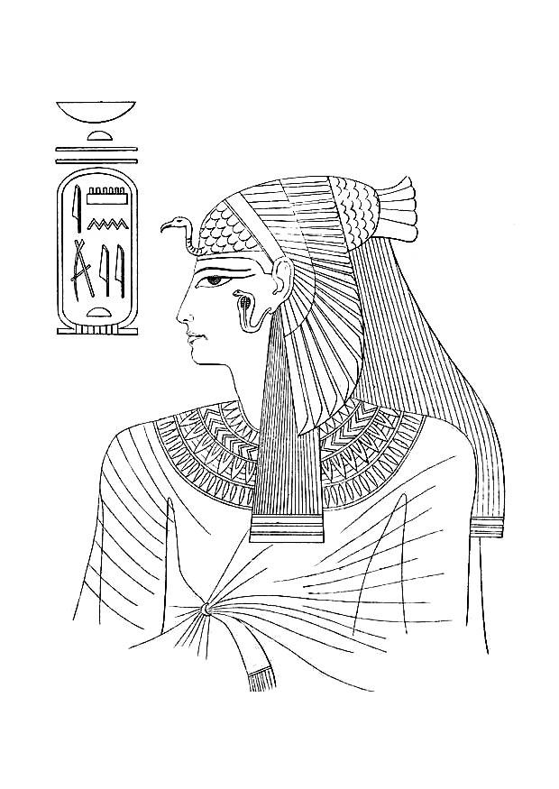 donna egiziana Disegno da colorare donna egiziana