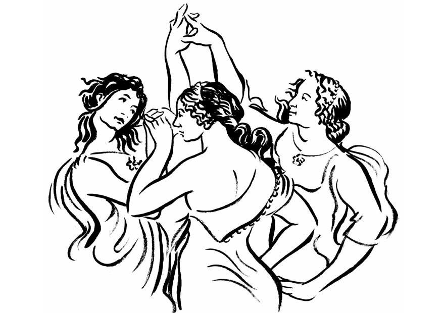 donne che ballano Disegno da colorare donne che ballano
