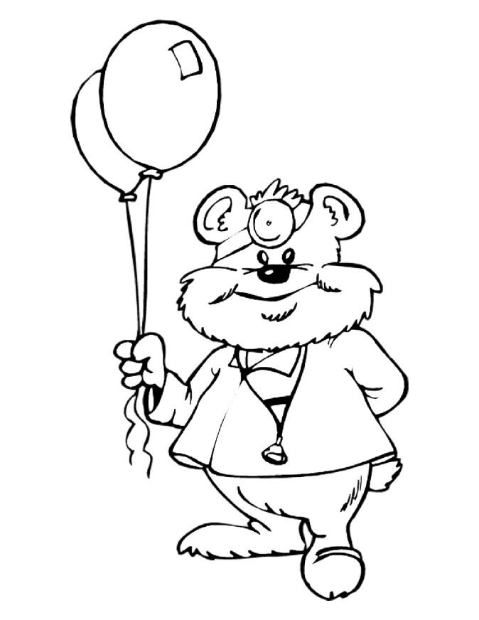 dottor orso Disegno da colorare dottor orso