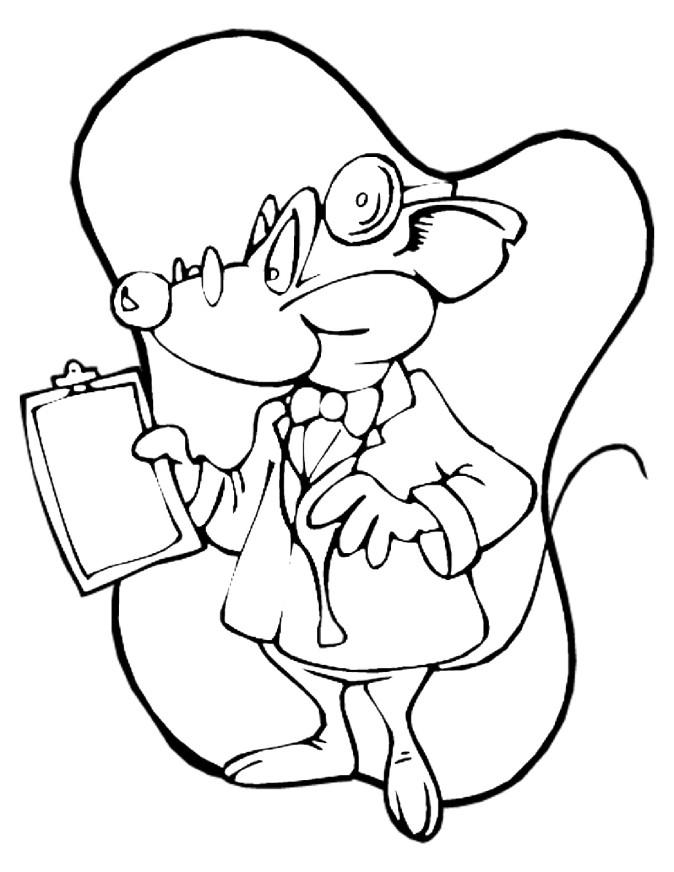 dottor topo Disegno da colorare dottor topo