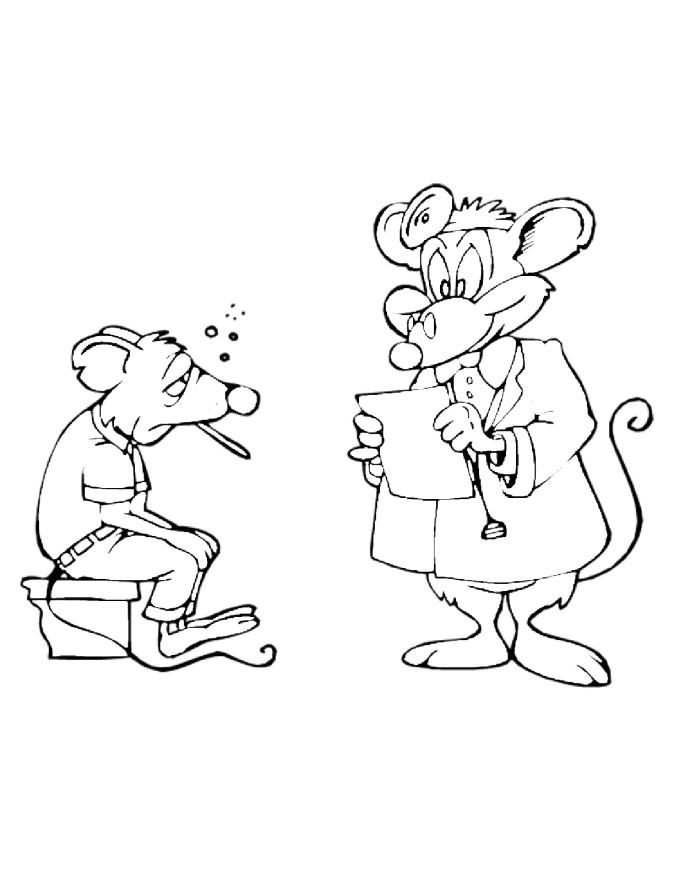dottor topo Disegno da colorare dottor topo