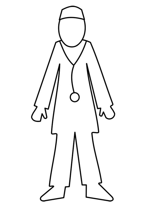 dottore Disegno da colorare dottore