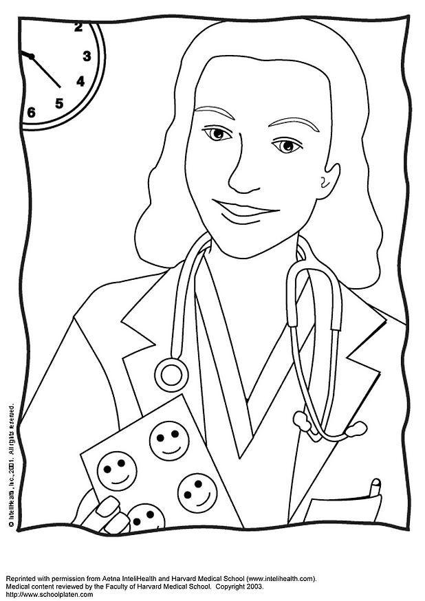 dottore Disegno da colorare dottore