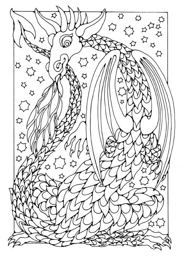 drago Disegno da colorare drago
