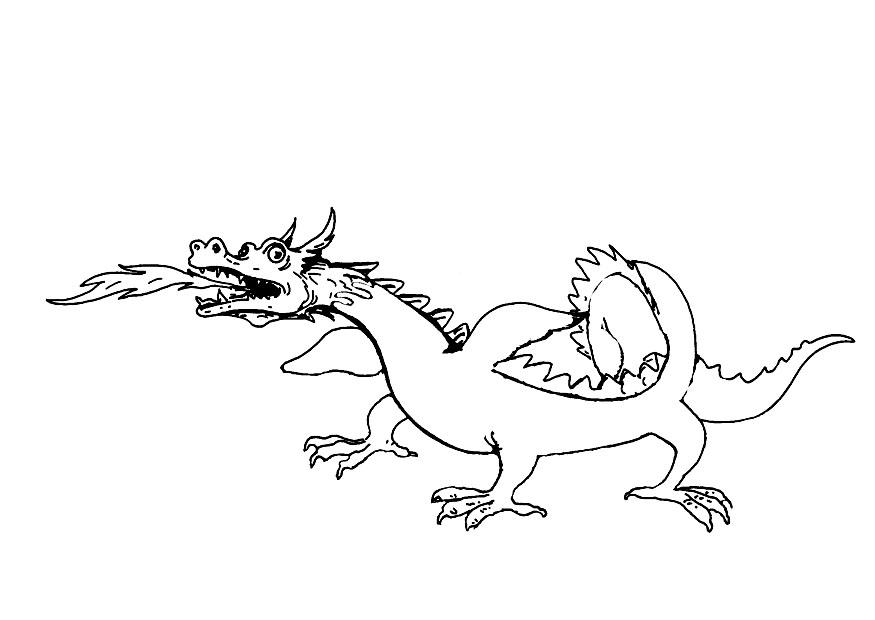 drago Disegno da colorare drago