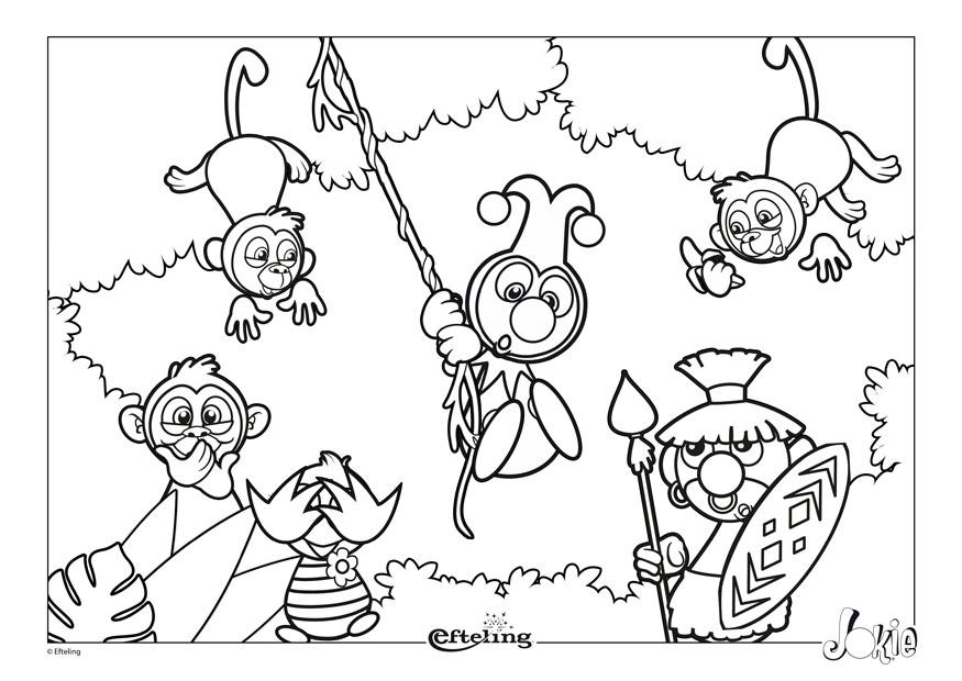 efteling - africa Disegno da colorare efteling - africa