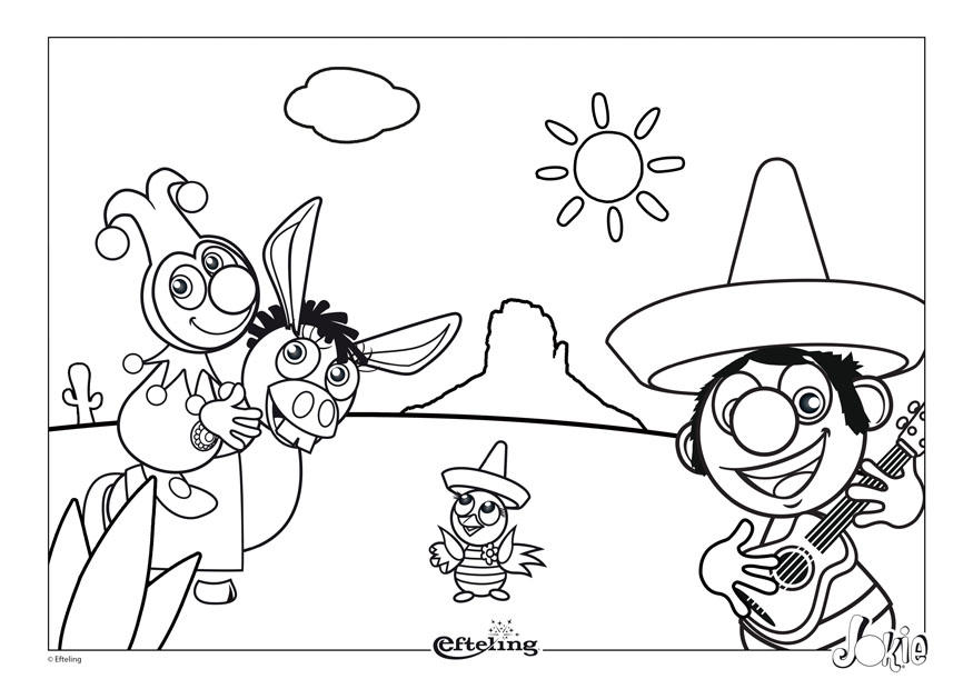 efteling - messico Disegno da colorare efteling - messico