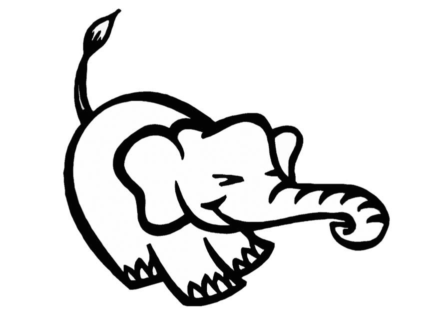 elefante Disegno da colorare elefante