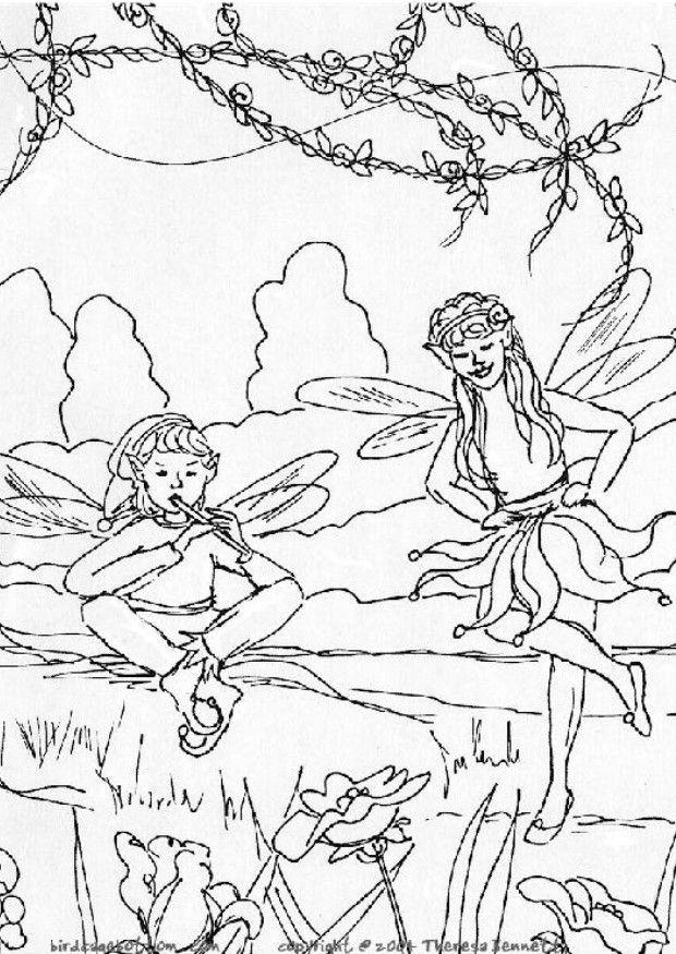 elfi Disegno da colorare elfi