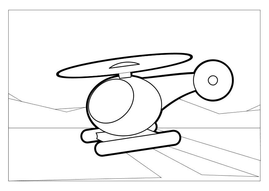 elicottero Disegno da colorare elicottero